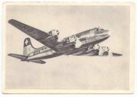 Postkarte mit: Swissair Douglas DC-4